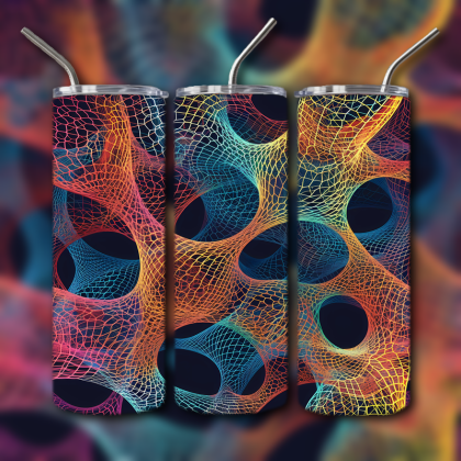 Abstract 3D Art Tumbler