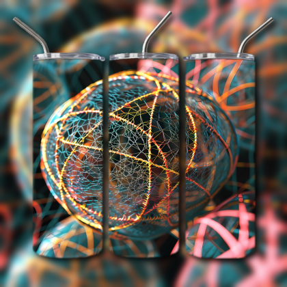 Abstract 3D Art Tumbler
