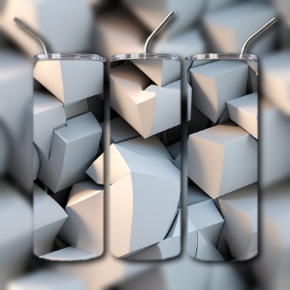 Abstract 3D Art Tumbler