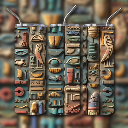 Abstract 3D Art Tumbler