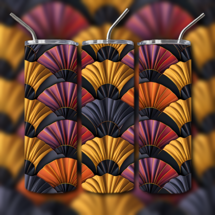 Abstract 3D Art Tumbler