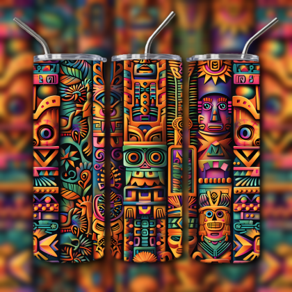 Abstract 3D Art Tumbler