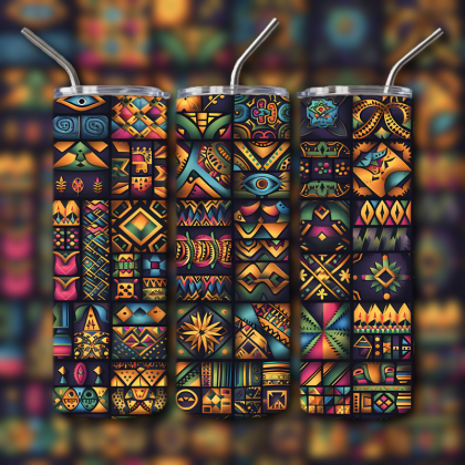 Abstract 3D Art Tumbler