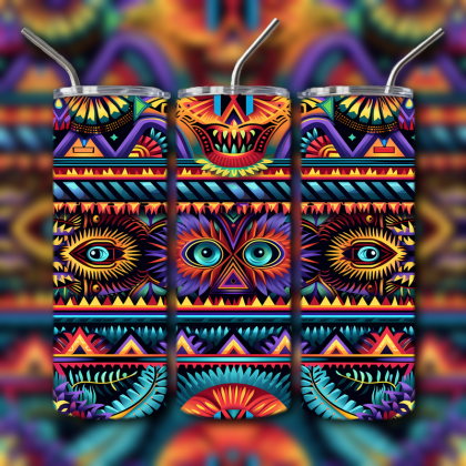 Abstract 3D Art Tumbler