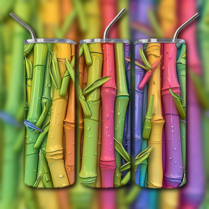 Abstract 3D Art Tumbler