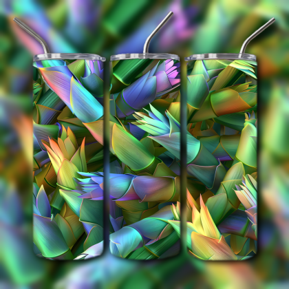 Abstract 3D Art Tumbler