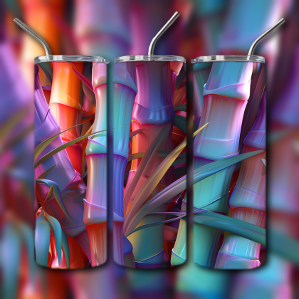 Abstract 3D Art Tumbler