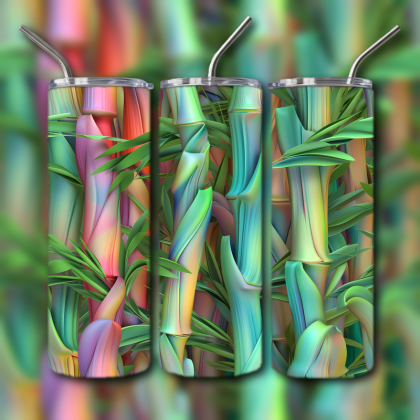 Abstract 3D Art Tumbler