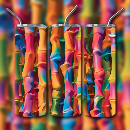 Abstract 3D Art Tumbler