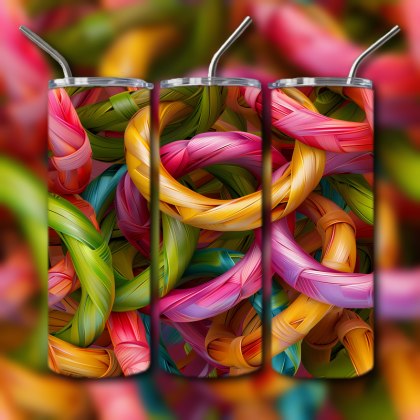 Abstract 3D Art Tumbler