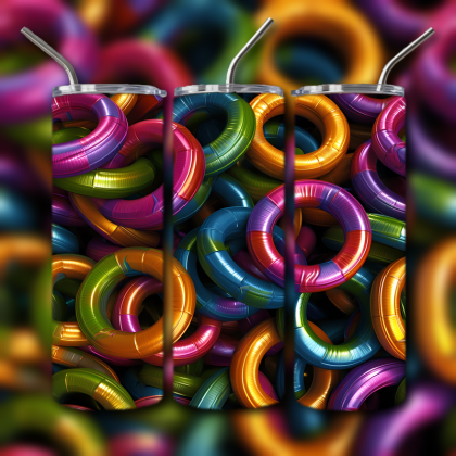 Abstract 3D Art Tumbler