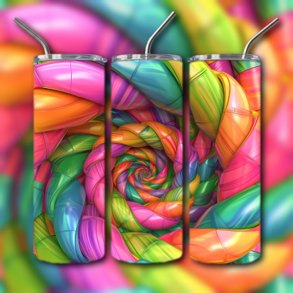 Abstract 3D Art Tumbler