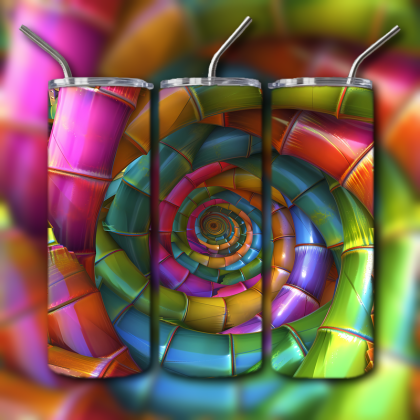 Abstract 3D Art Tumbler