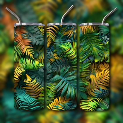 Abstract 3D Art Tumbler