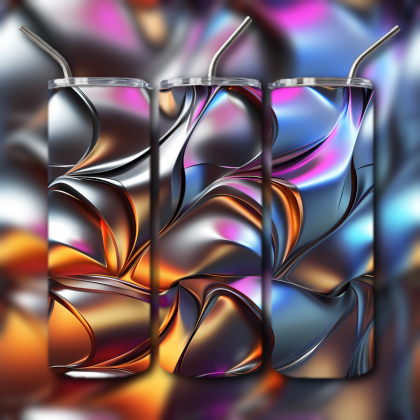 Abstract 3D Art Tumbler
