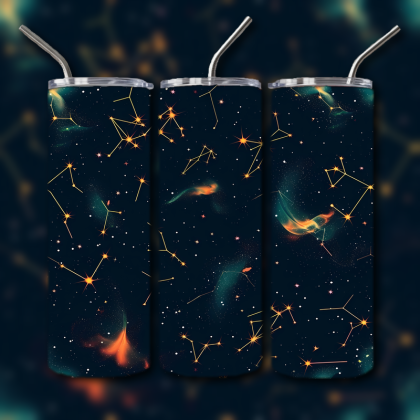 Abstract 3D Art Tumbler
