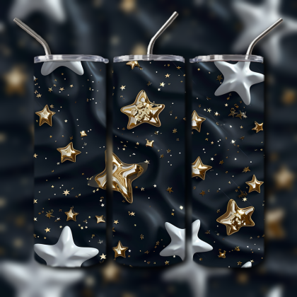 Abstract 3D Art Tumbler