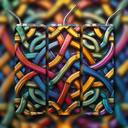 Abstract 3D Art Tumbler