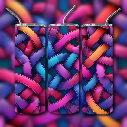 Abstract 3D Art Tumbler
