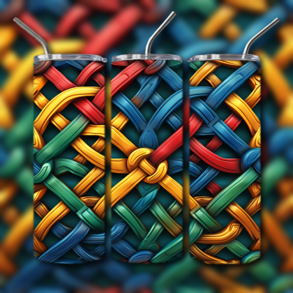 Abstract 3D Art Tumbler