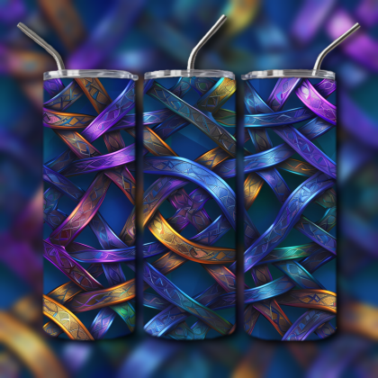 Abstract 3D Art Tumbler