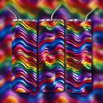 Abstract 3D Art Tumbler