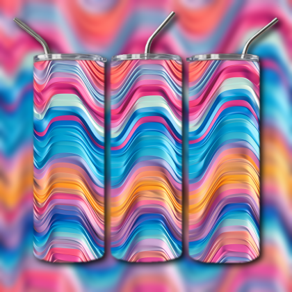 Abstract 3D Art Tumbler