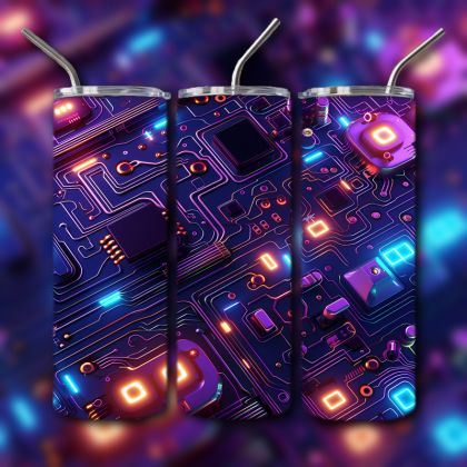 Abstract 3D Art Tumbler