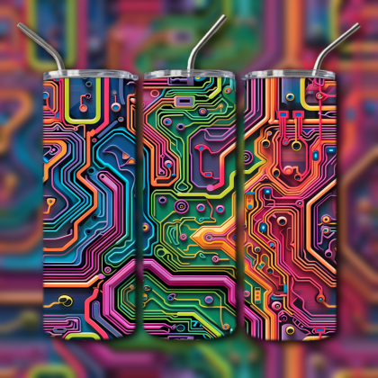 Abstract 3D Art Tumbler