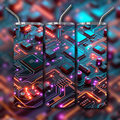 Abstract 3D Art Tumbler