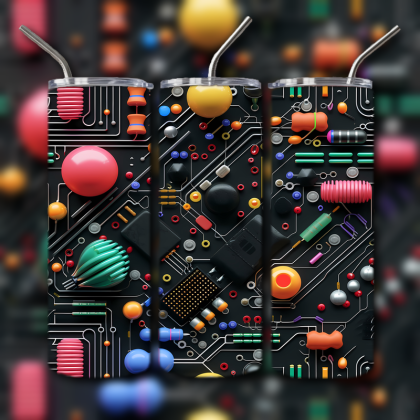 Abstract 3D Art Tumbler