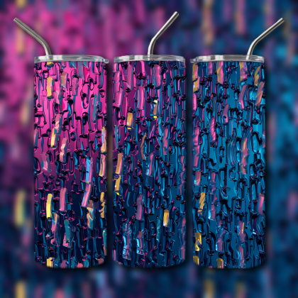 Abstract 3D Art Tumbler