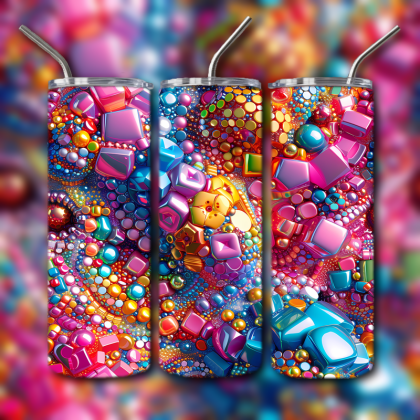 Abstract 3D Art Tumbler