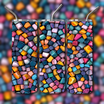 Abstract 3D Art Tumbler