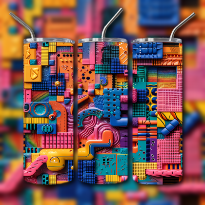 Abstract 3D Art Tumbler