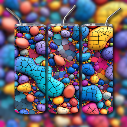 Abstract 3D Art Tumbler
