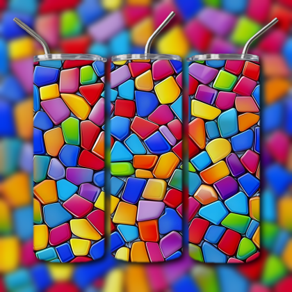 Abstract 3D Art Tumbler