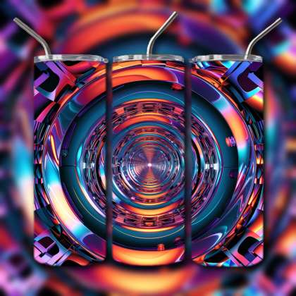 Abstract 3D Art Tumbler