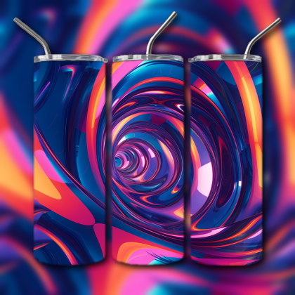 Abstract 3D Art Tumbler