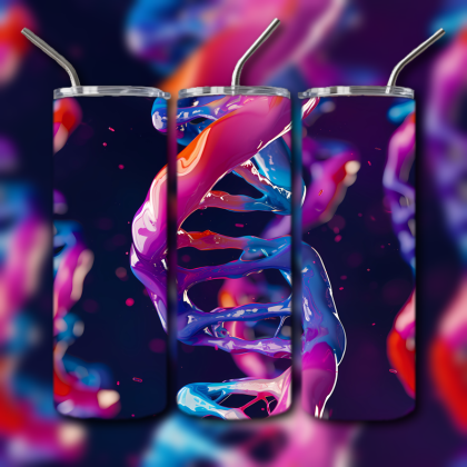 Abstract 3D Art Tumbler