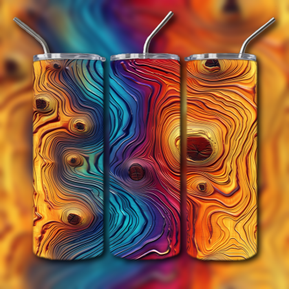 Abstract 3D Art Tumbler