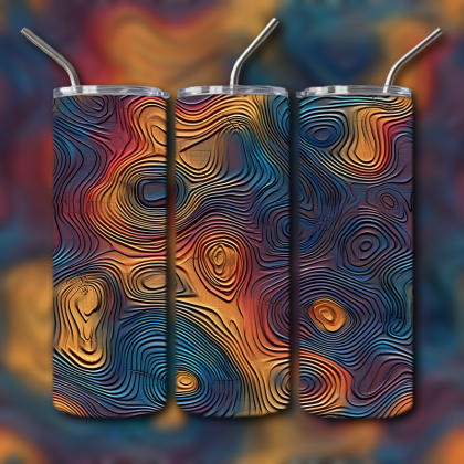 Abstract 3D Art Tumbler