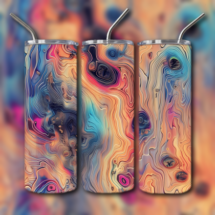 Abstract 3D Art Tumbler