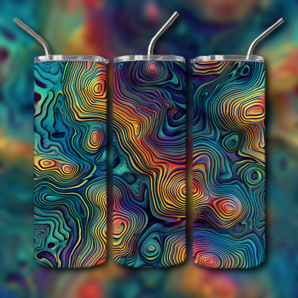 Abstract 3D Art Tumbler