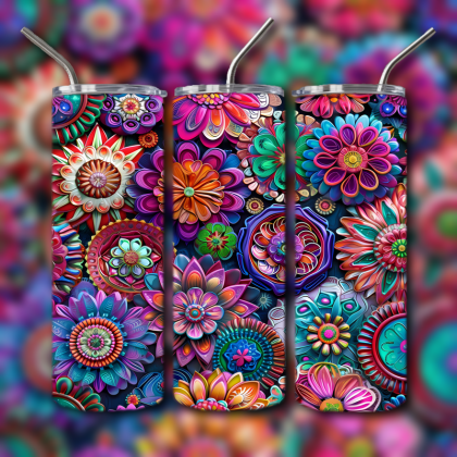 Abstract 3D Art Tumbler