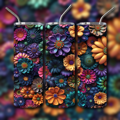 Abstract 3D Art Tumbler