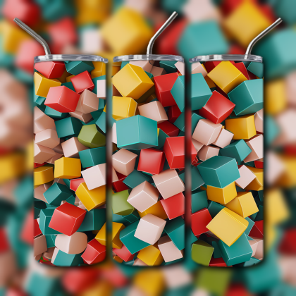 Abstract 3D Art Tumbler