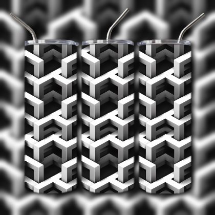 Abstract 3D Art Tumbler