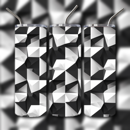 Abstract 3D Art Tumbler