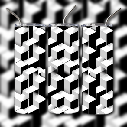 Abstract 3D Art Tumbler